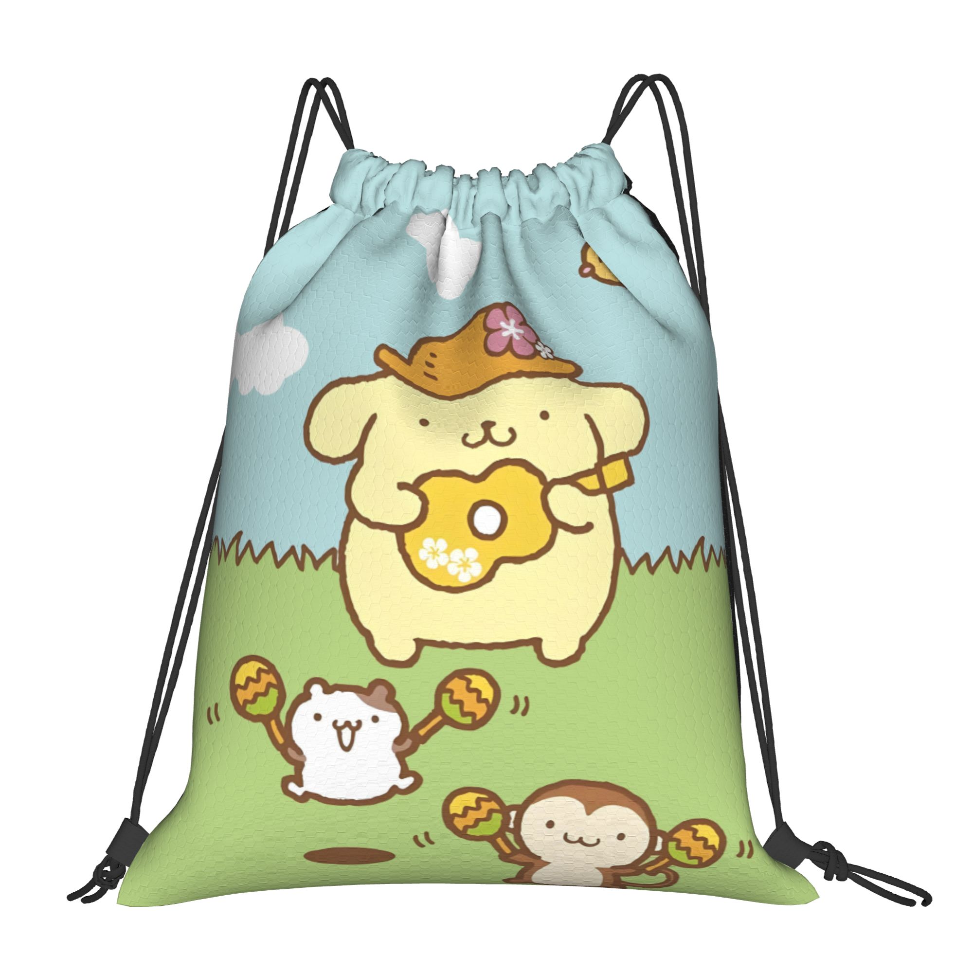 Drawstring Gym Bag - Custom P-Pompompurines Drawstring Backpack Bags Men
