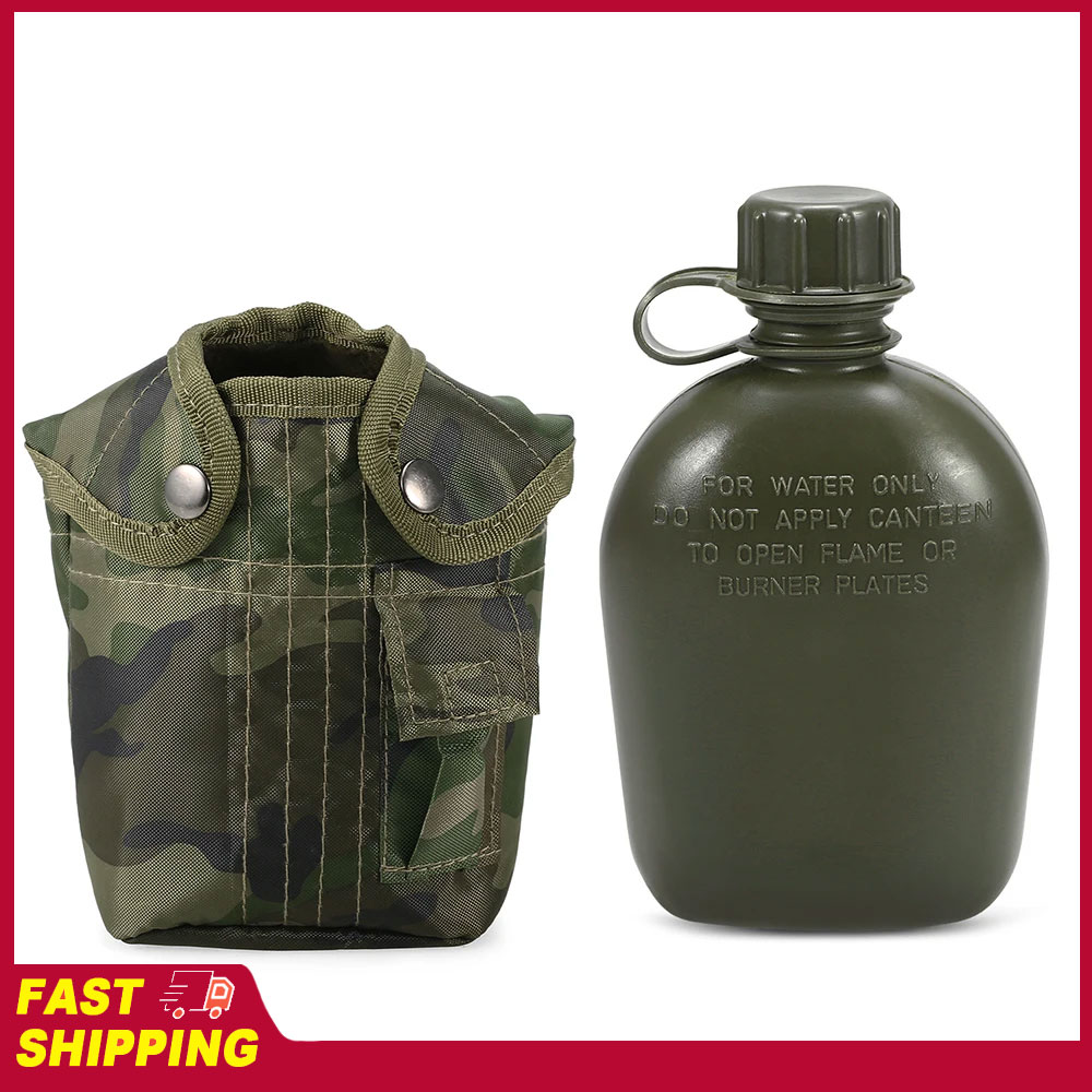 Rucksack Military Style - Camping Hiking Backpacking Survival Water Bottle