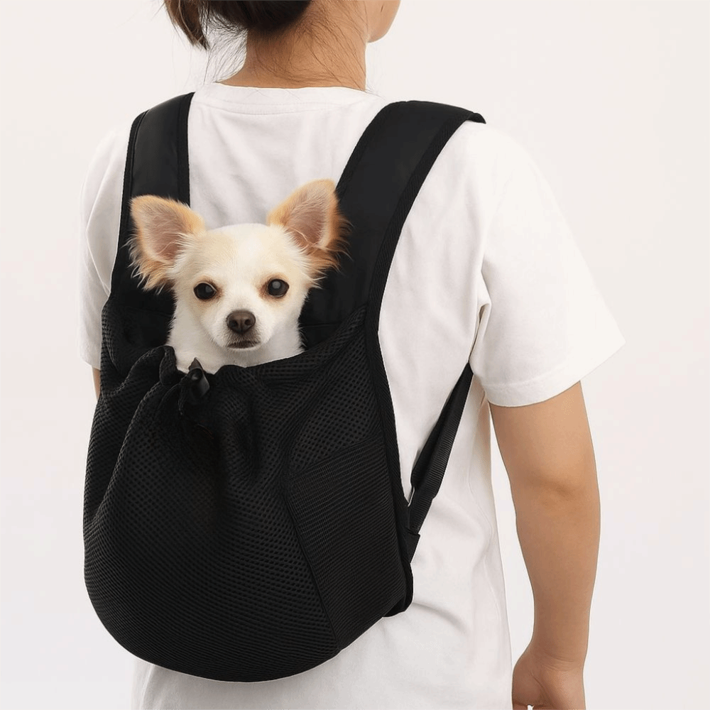 Foldable Backpack Small - Portable Breathable Pet Chest Shoulder Bag