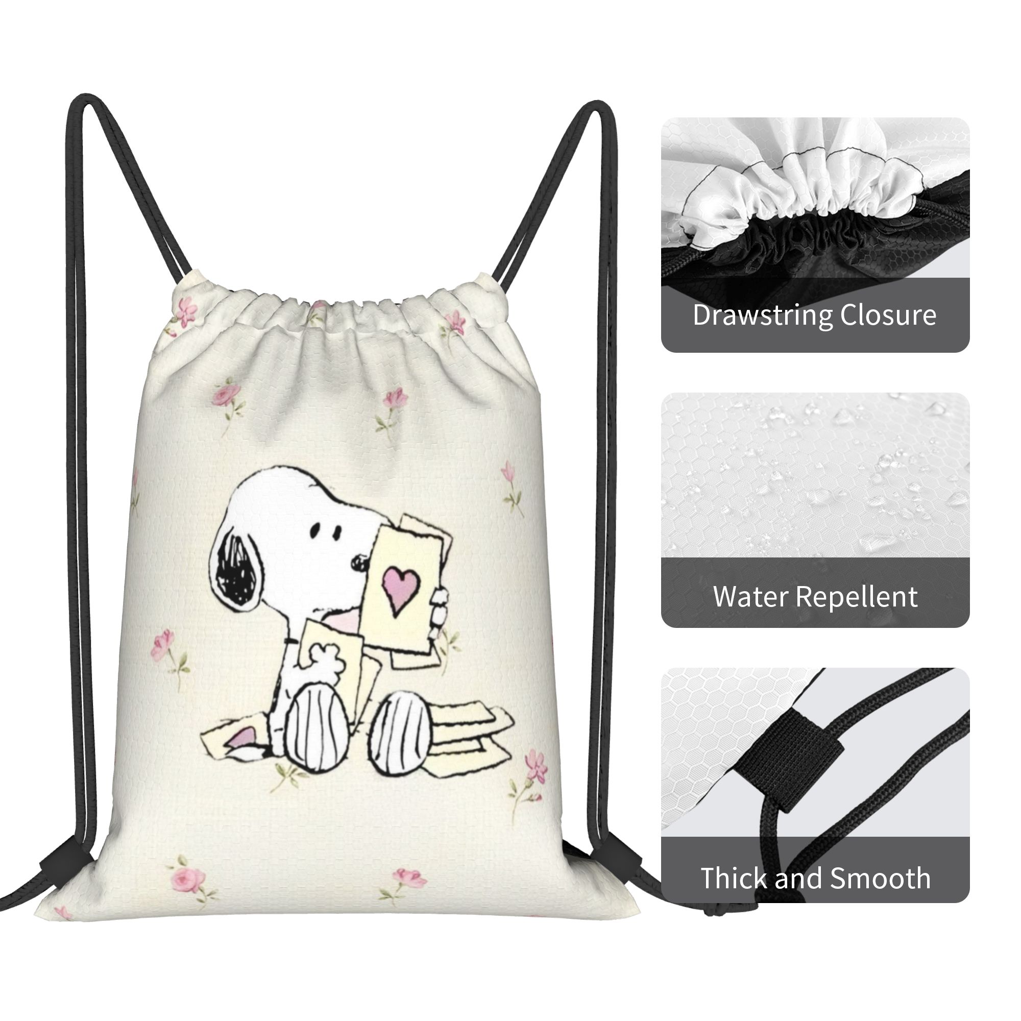 S-Snoopys Loving Gesture Backp - Drawstring Gym Bag 评论和价格