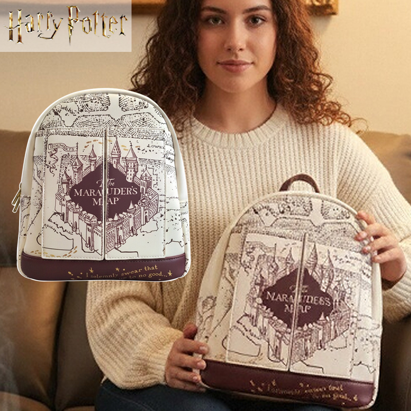 Harry Potter Map Printed Cospl - Fashion Backpack Women 评论和价格