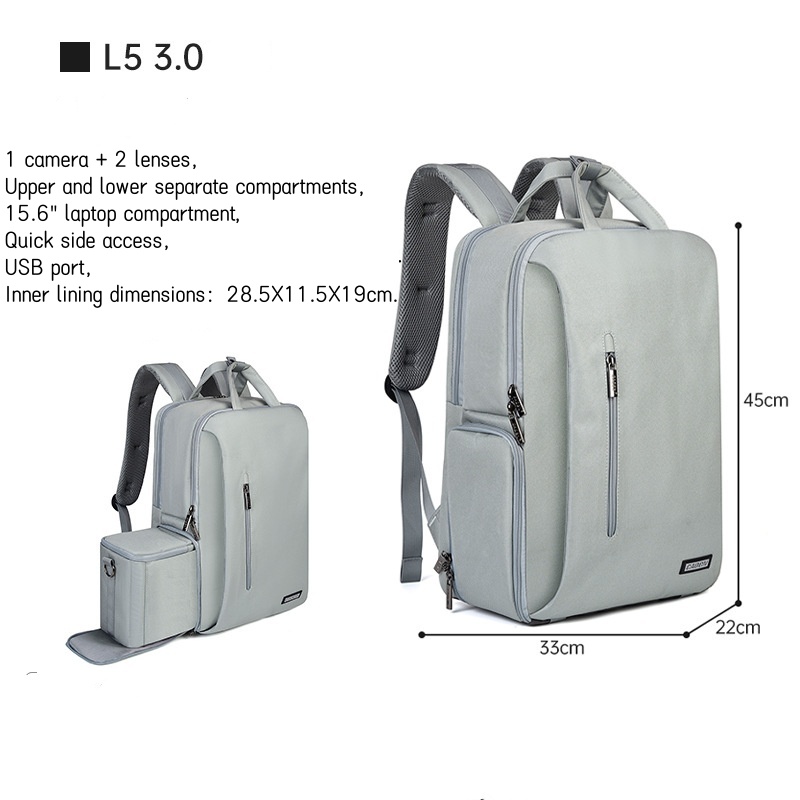 large Camera Backpack DSLR/SLR - Laptop Backpack 15.6 评论和价格