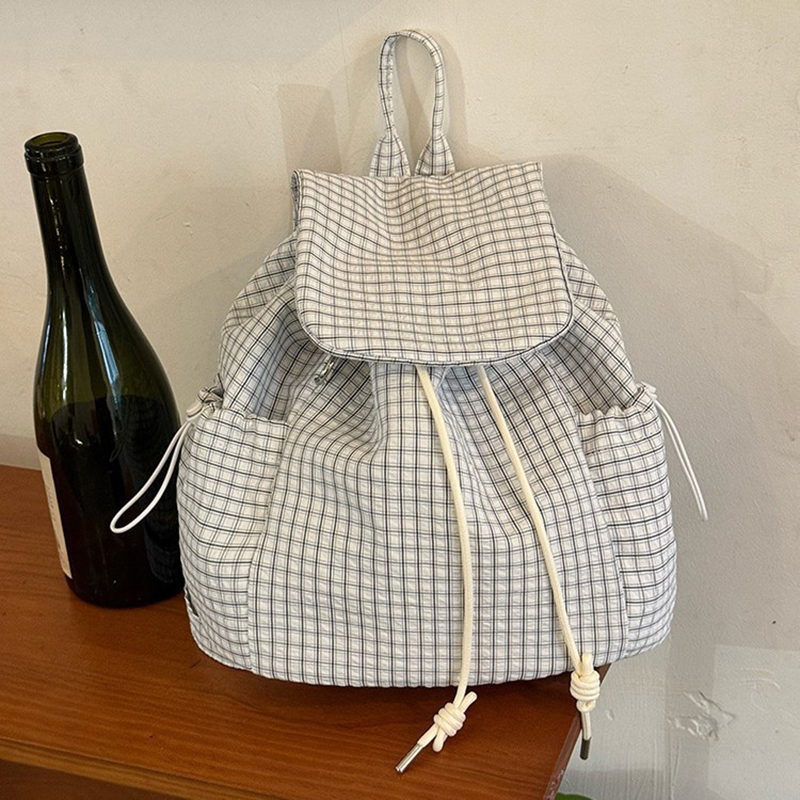 Plaid Laptop Lightweight Backp - Canvas Backpack Casual 评论和价格