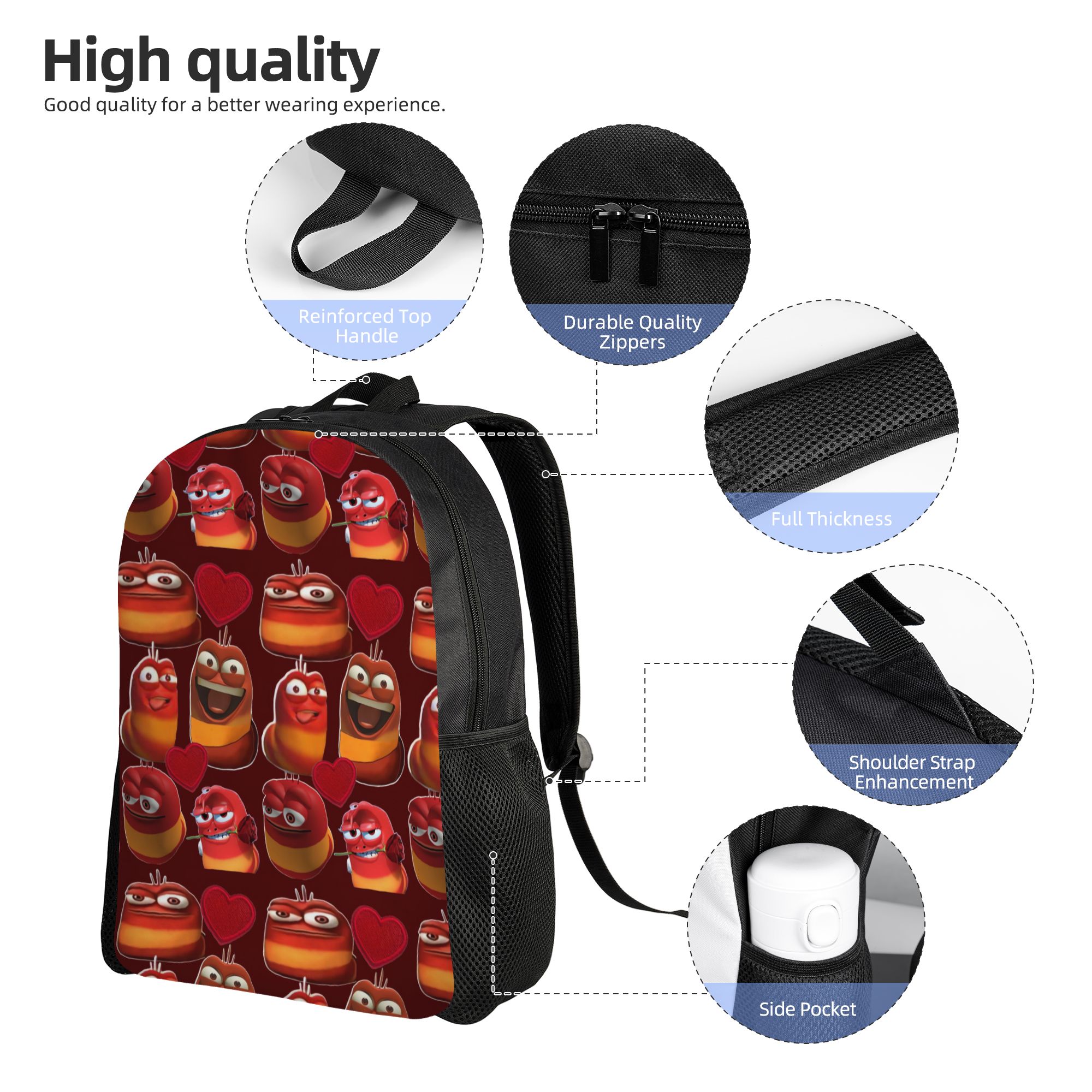 Larva Yellow Larva Red Backpac - School Backpack Teen 评论和价格