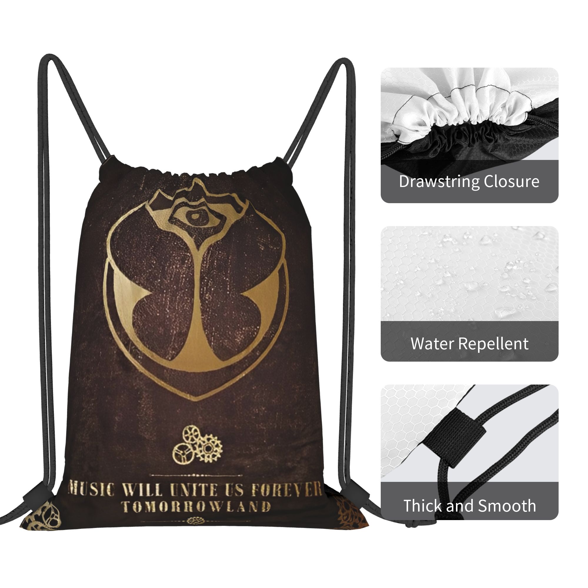 Tomorrowlands  Drawstring Bags - Drawstring Gym Bag 评论和价格