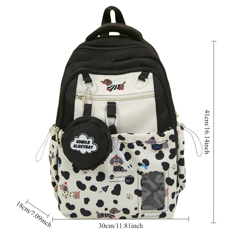 Sweet College Style Spliced Ba - School Backpack Teen 评论和价格
