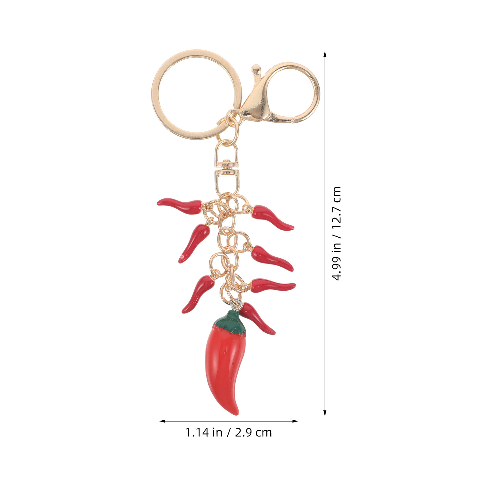2Pcs Kawaii Chili Pepper Keych - Mini Backpack Purse 评论和价格