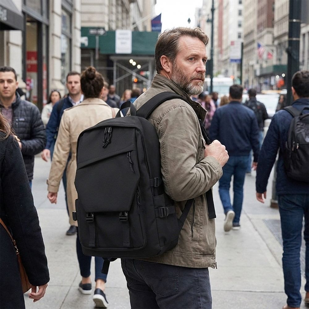 Fashion Business Men's Backpac - Canvas Backpack Casual 评论和价格