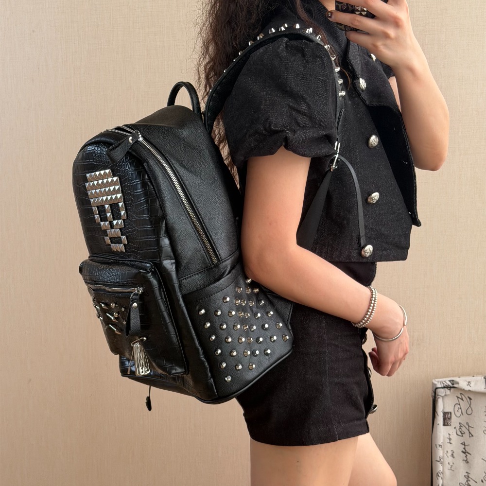 Original Black Crocodile Patte - Fashion Backpack Women 评论和价格