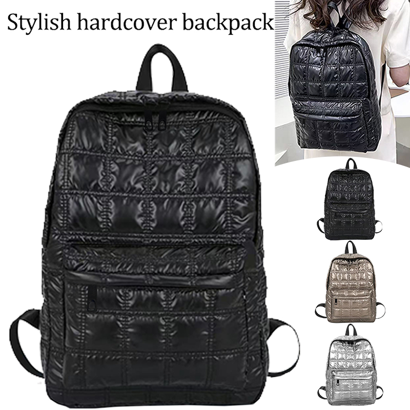 Trendy Stylish Shiny Backpack  - Canvas Backpack Casual 评论和价格