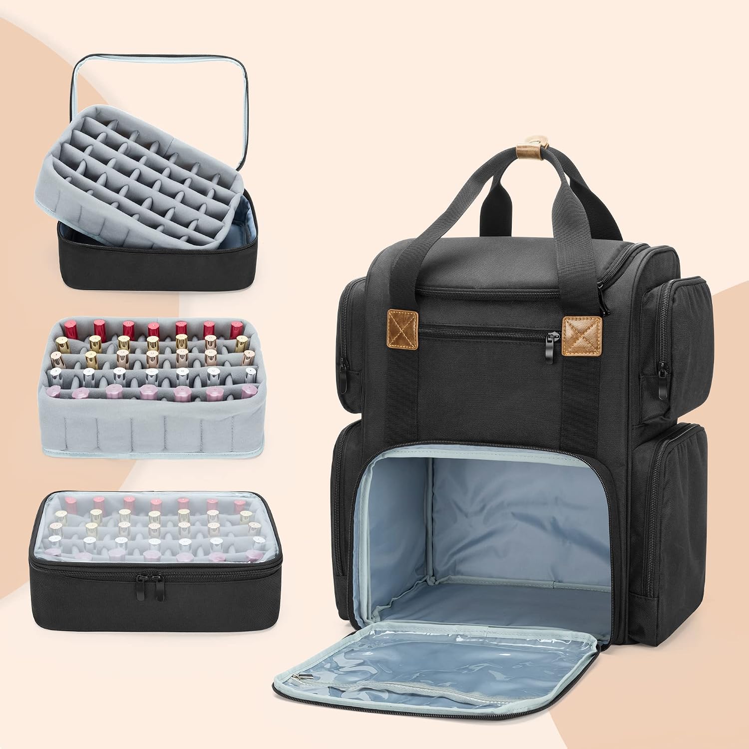 Nail Polish Backpack Holds 70  - Laptop Sleeve Removable 评论和价格