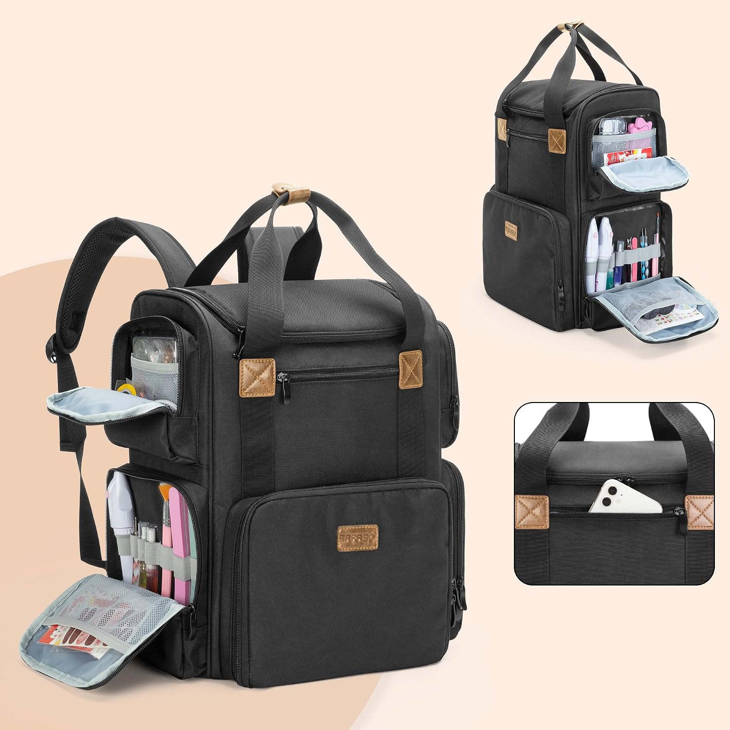 Nail Polish Backpack Holds 70  - Laptop Sleeve Removable 评论和价格