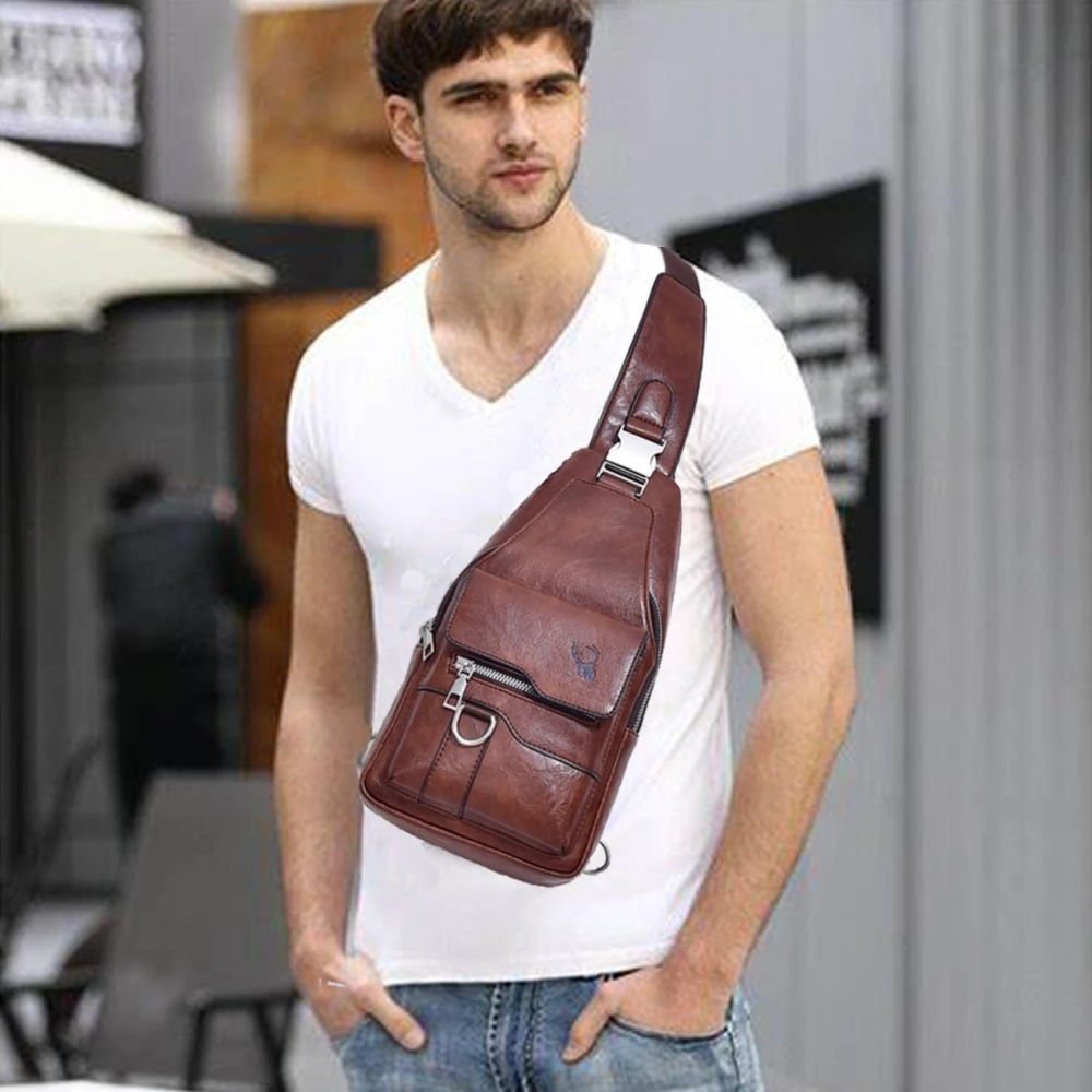 Sling Bag for Men Crossbody Ch - Sling Backpack Shoulder 评论和价格
