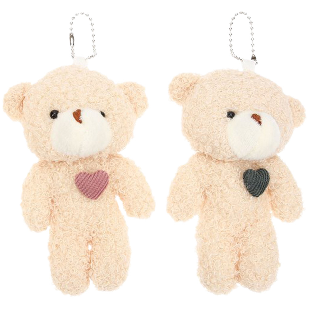 2 Pcs Stuffed Key Ring Charms  - Mini Backpack Purse 评论和价格
