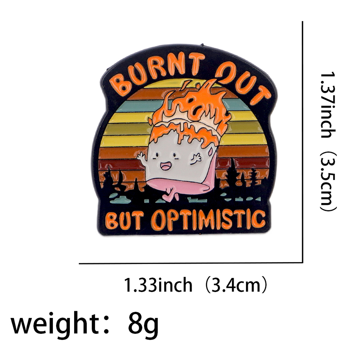 Fire Badges Enamel Pin Brooche - Fashion Backpack Women 评论和价格