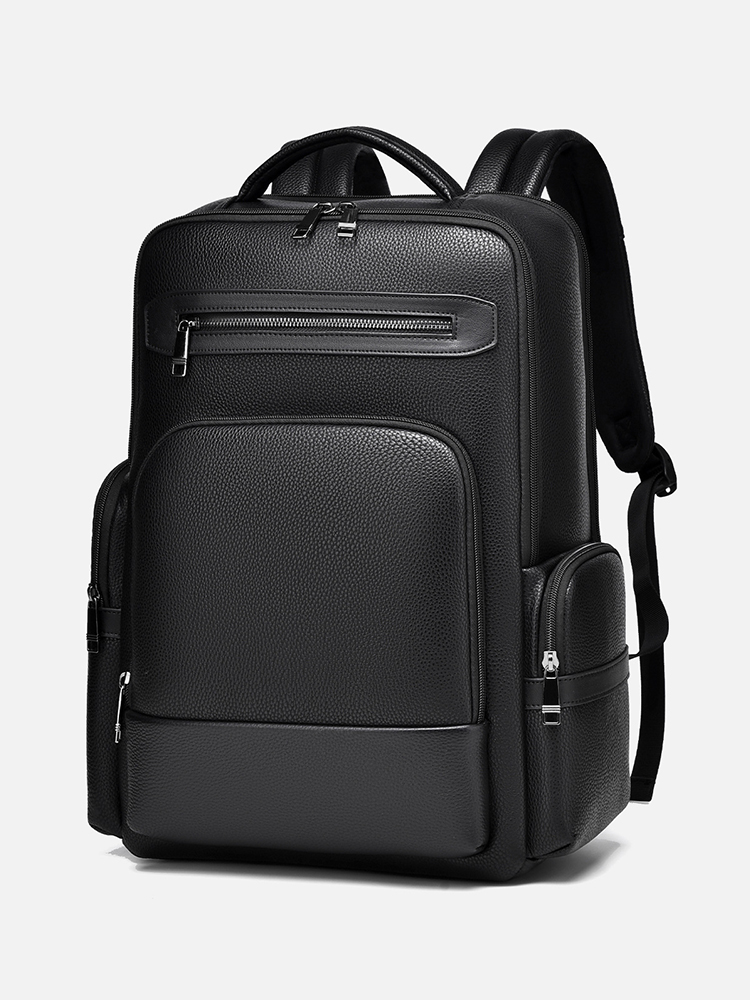 Men's Fashion Backpack PU Leat - Laptop Backpack 15.6 评论和价格