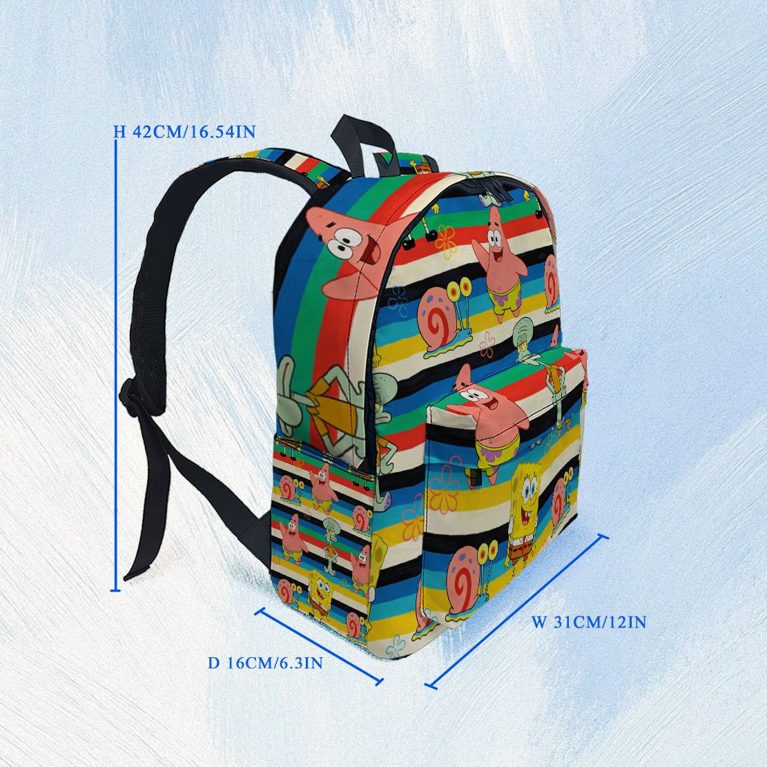 SpongeBob SquarePants Striped  - School Backpack Teen 评论和价格