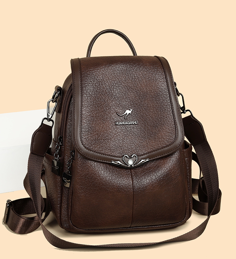 2026 new Ladies Bookbag Rucksa - Leather Backpack Vintage 评论和价格