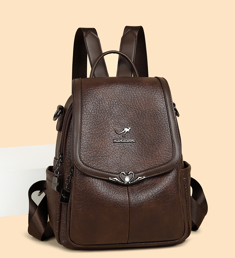 2026 new Ladies Bookbag Rucksa - Leather Backpack Vintage 评论和价格
