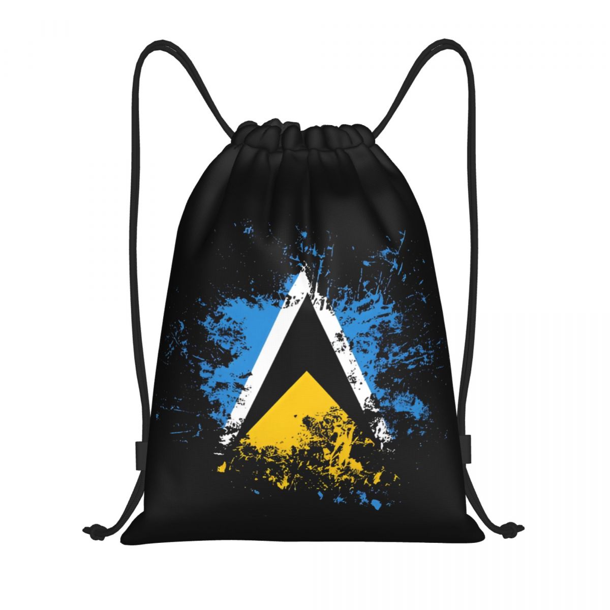 Saint Lucia Country Flag Water - Drawstring Gym Bag 评论和价格