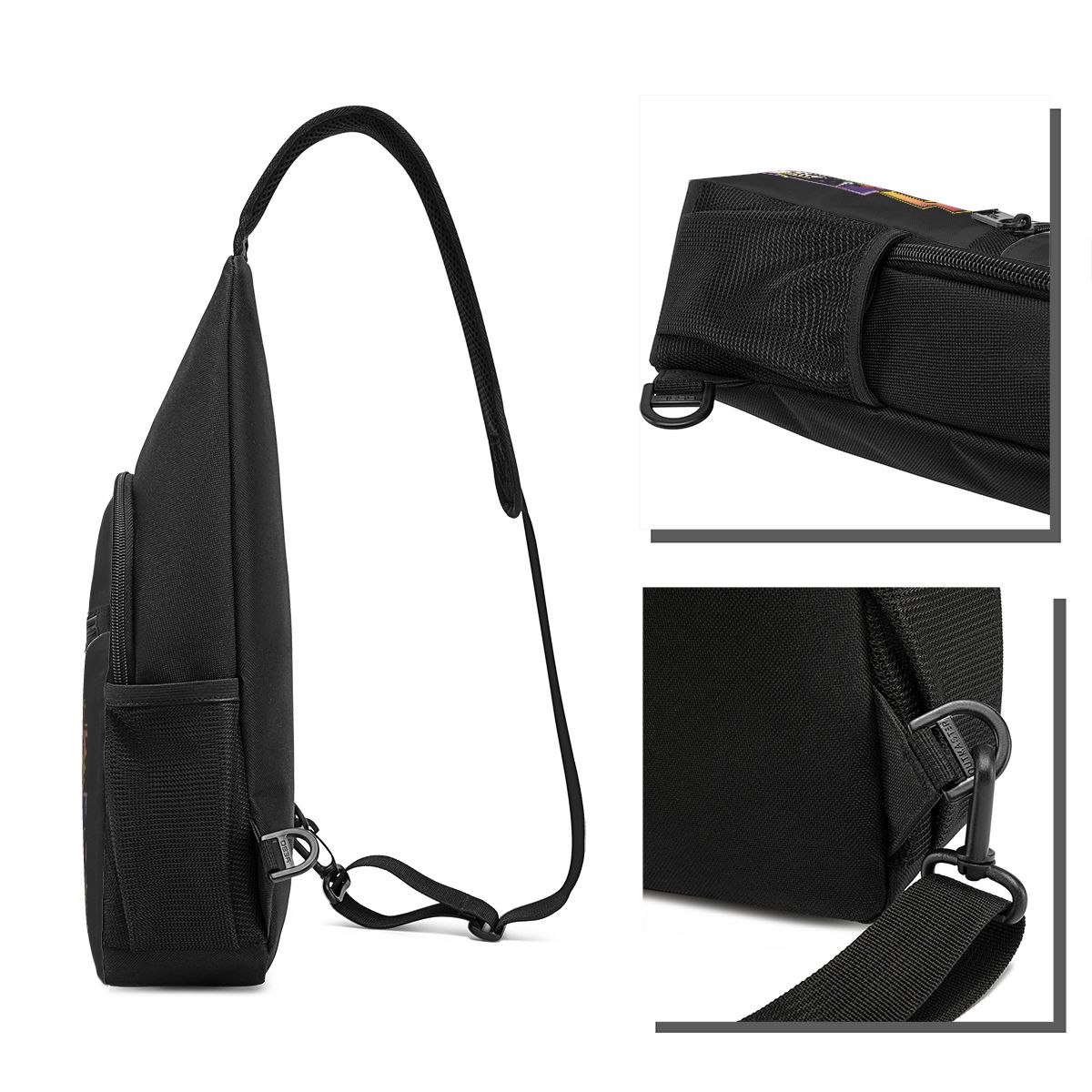 Rock Roll Band Kiss Cat Chest  - Sling Backpack Shoulder 评论和价格