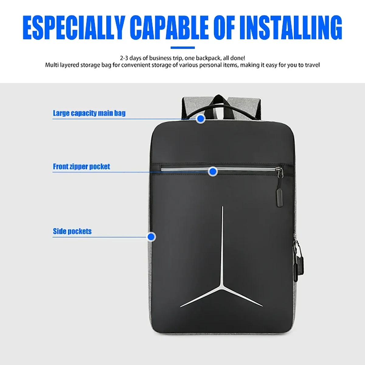 New Anti-theft USB Waterproof  - Travel Backpack Anti Theft 评论和价格
