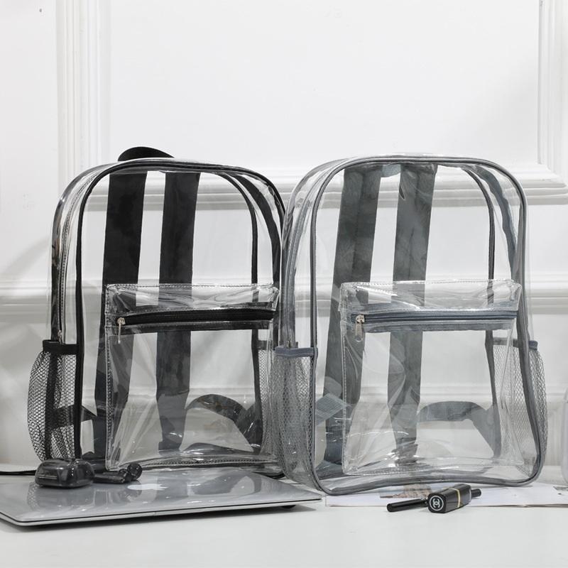 Hot Sale Transparent PVC Outdo - Canvas Backpack Casual 评论和价格