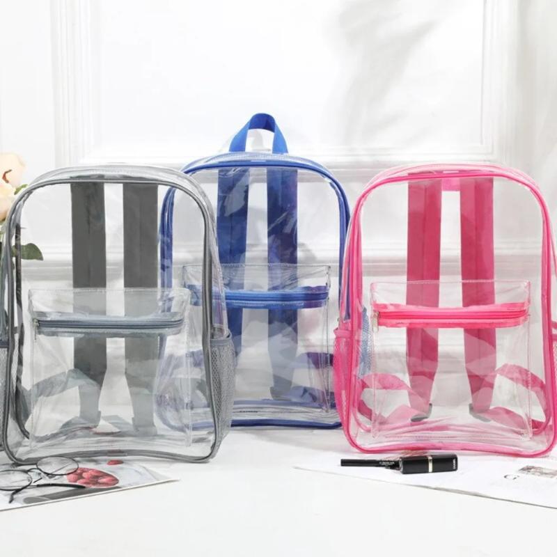 Hot Sale Transparent PVC Outdo - Canvas Backpack Casual 评论和价格