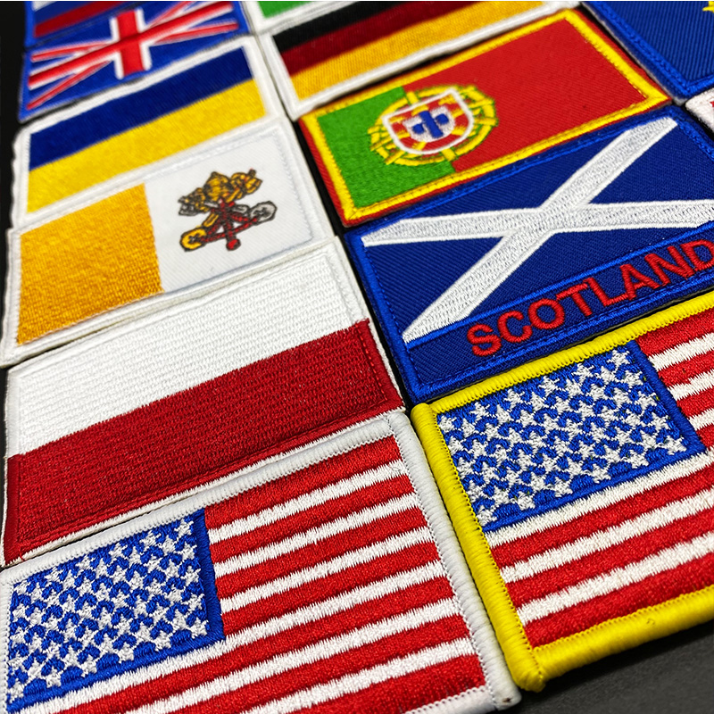 Country Flag Embroidered hook  - Rucksack Military Style 评论和价格