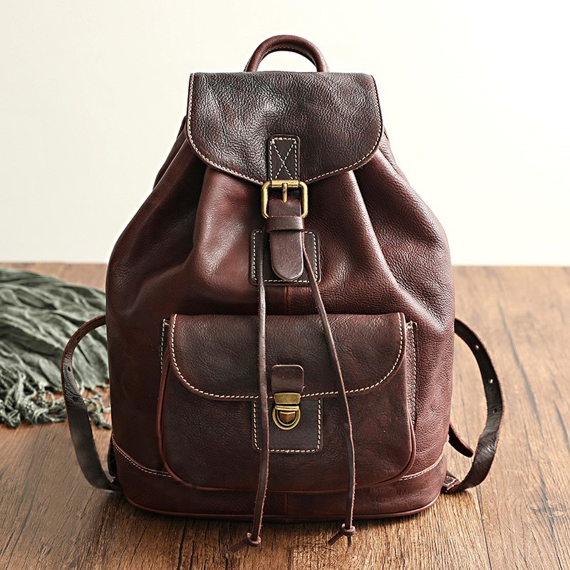 Johnature Leisure Travel Bag N - Leather Backpack Vintage 评论和价格