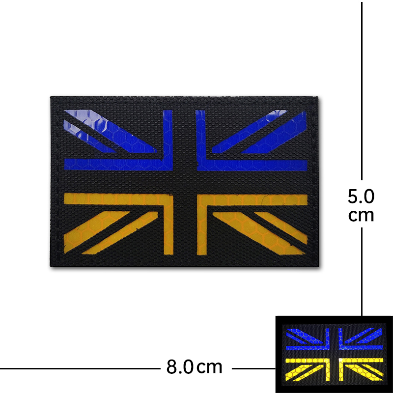 Blue Yellow Flag Badge Embroid - Rucksack Military Style 评论和价格