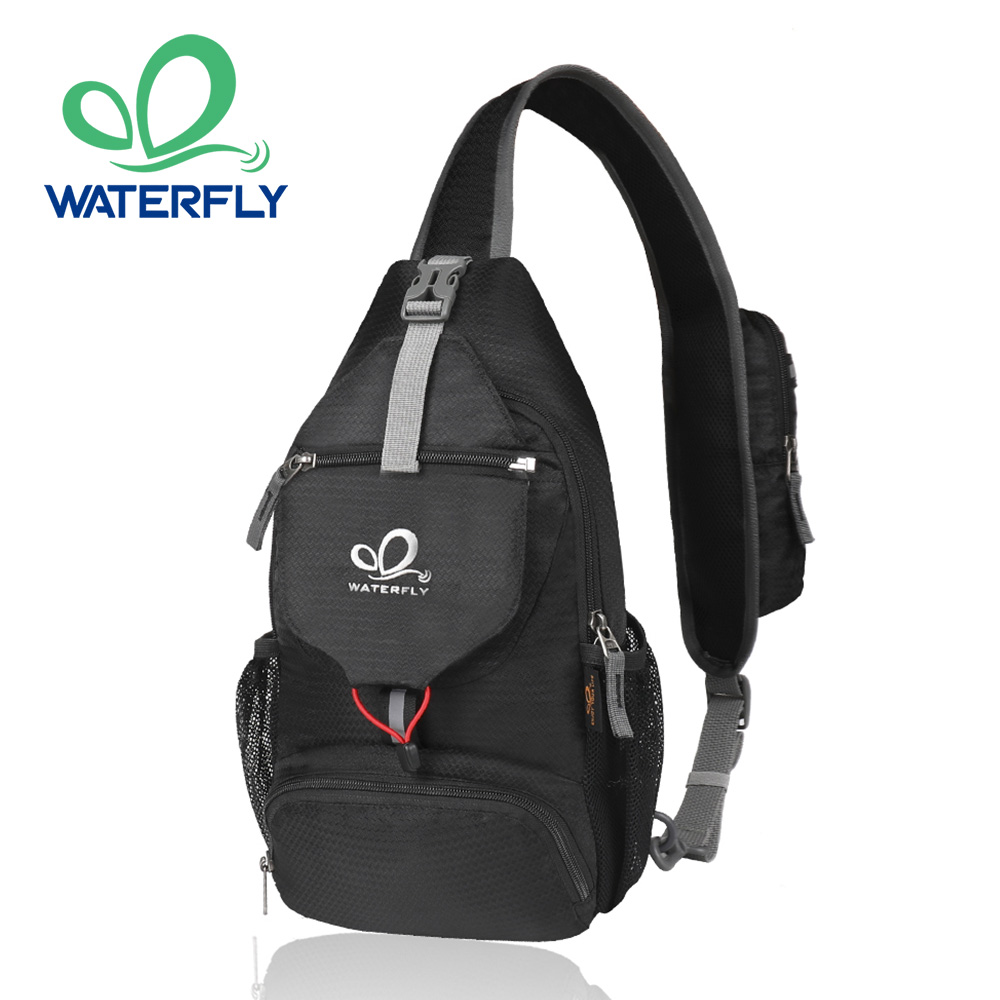 WATERFLY Chest Bag Shoulder Sm - Sling Backpack Shoulder 评论和价格