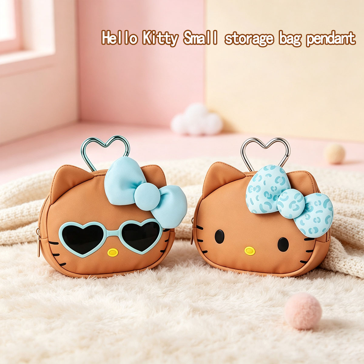 Cute Brown Hello Kitty Mini St - Mini Backpack Purse 评论和价格